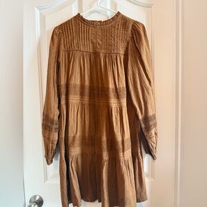 Old Navy Long Sleeve Brown Dress